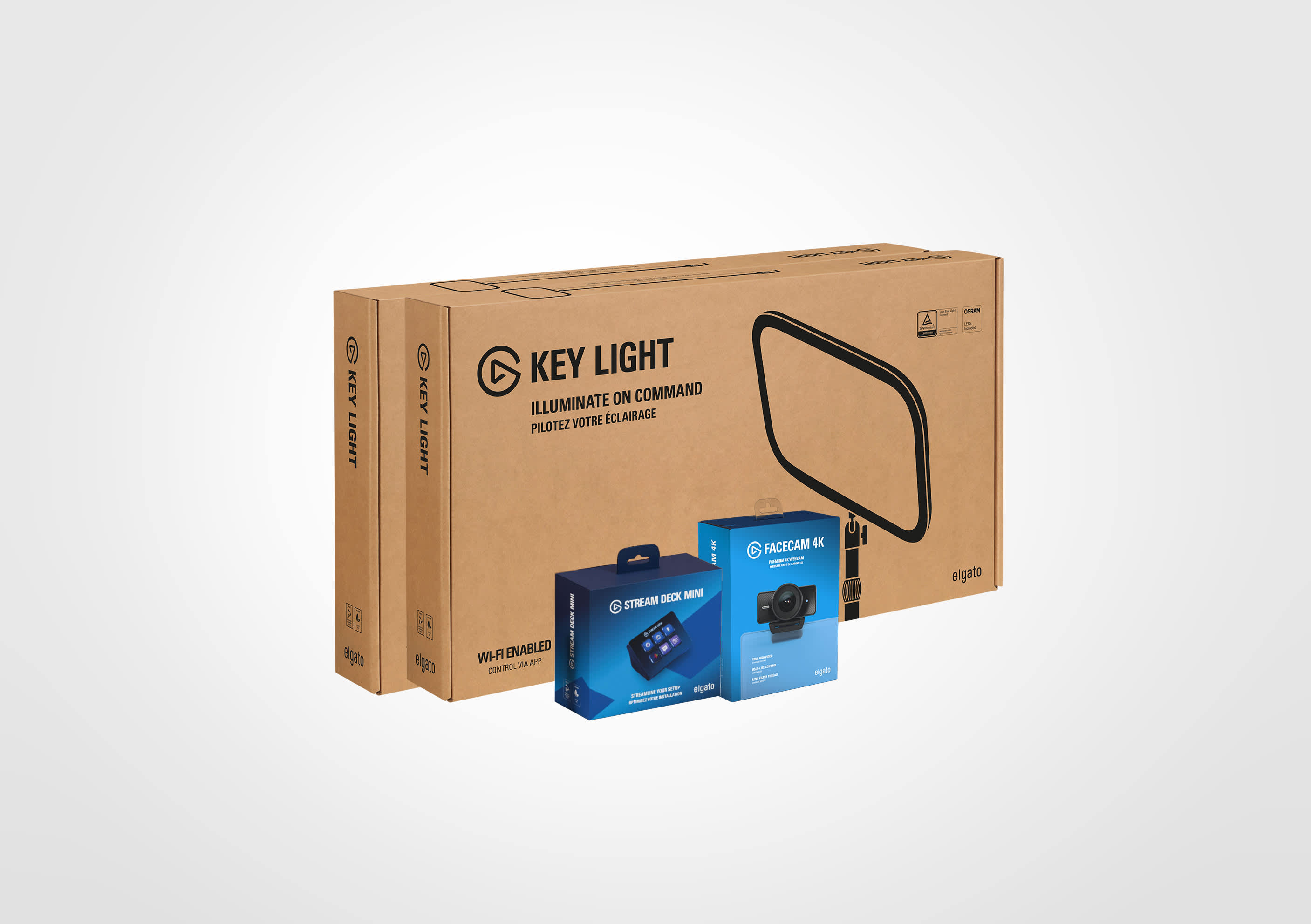 Key Light Duo Bundle - 4K Control Mini | Elgato